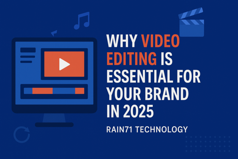 🎬 Why Video Editing is Your Brand’s Secret Weapon in 2025 (And How Rain71 Technology Can Help)